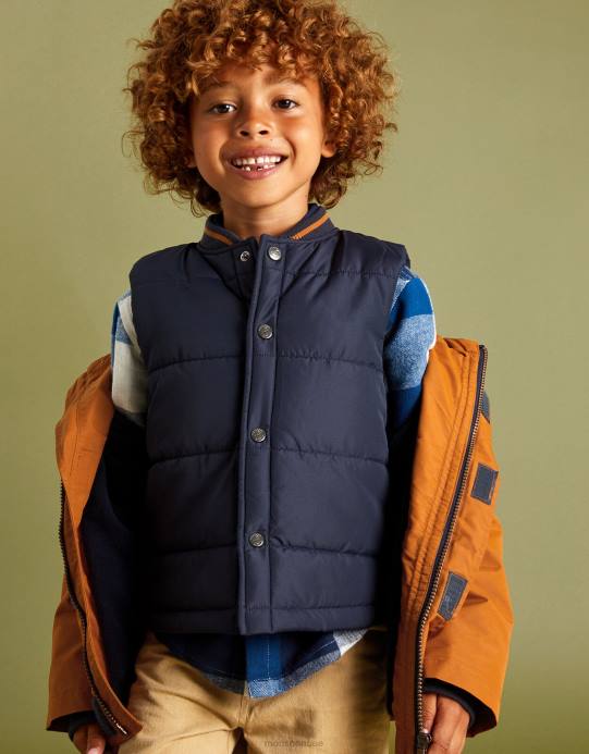 Monsoon ولد معطف جيليه 2 في 1 D68H2220 ملابس بني