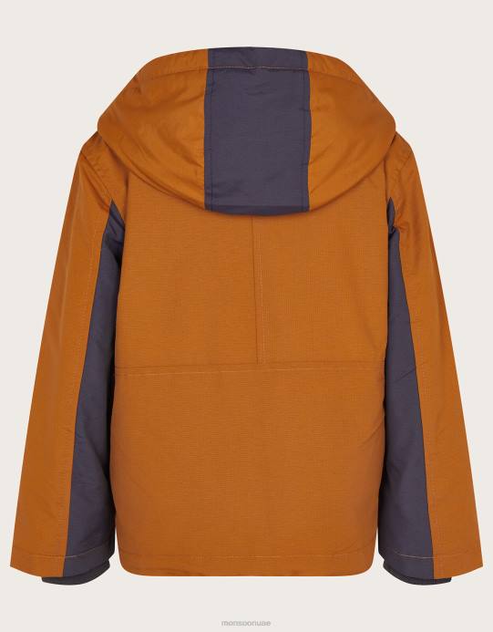 Monsoon ولد معطف جيليه 2 في 1 D68H2220 ملابس بني