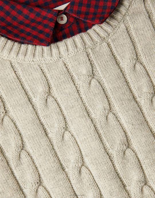 Monsoon ولد سترة كابل 2 في 1 وقميص من القماش القطني D68H2238 ملابس رمادي