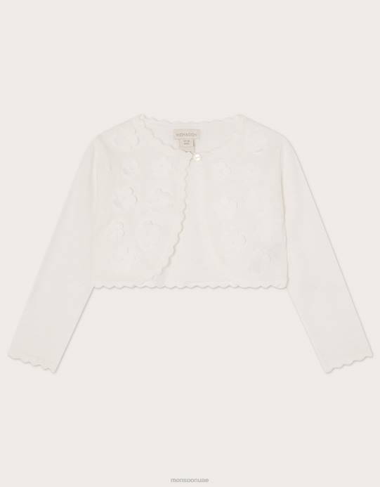 Monsoon بنت سترة طفل 3D البتلة D68H2140 ملابس عاج