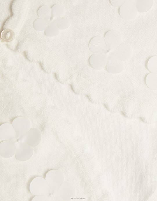 Monsoon بنت سترة طفل 3D البتلة D68H2140 ملابس عاج