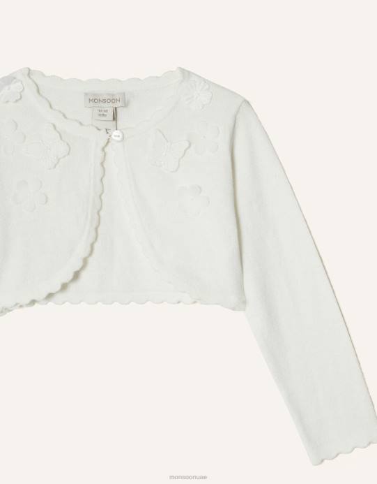 Monsoon بنت سترة طفل 3D البتلة D68H2143 ملابس عاج