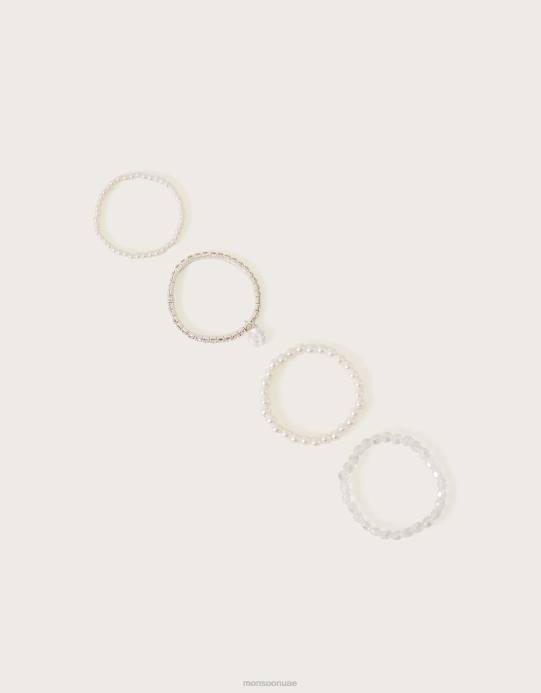 Monsoon بنت أساور وصيفة العروس، 4 قطع D68H2576 ملحق موضة