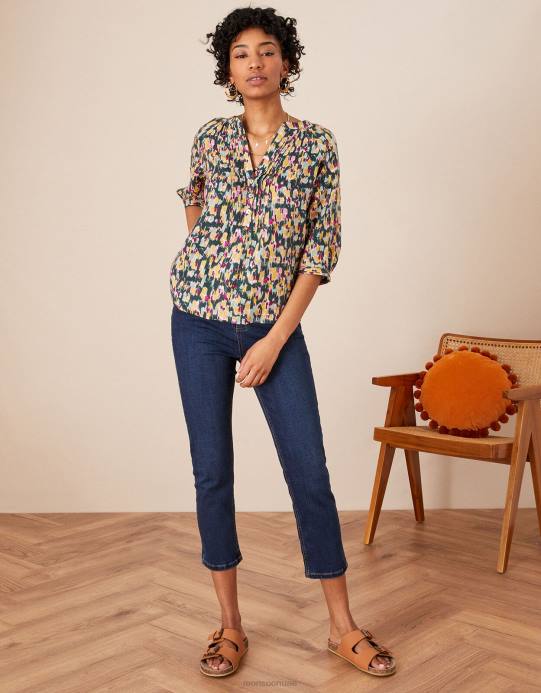 Monsoon نحيف صفايا جينز 7/8 D68H1141 ملابس الأزرق (نيلي)