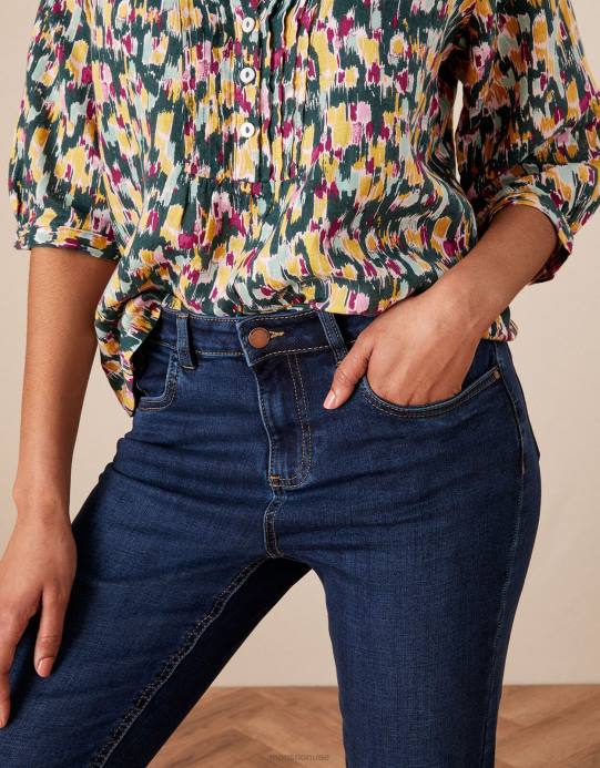 Monsoon نحيف صفايا جينز 7/8 D68H1141 ملابس الأزرق (نيلي)