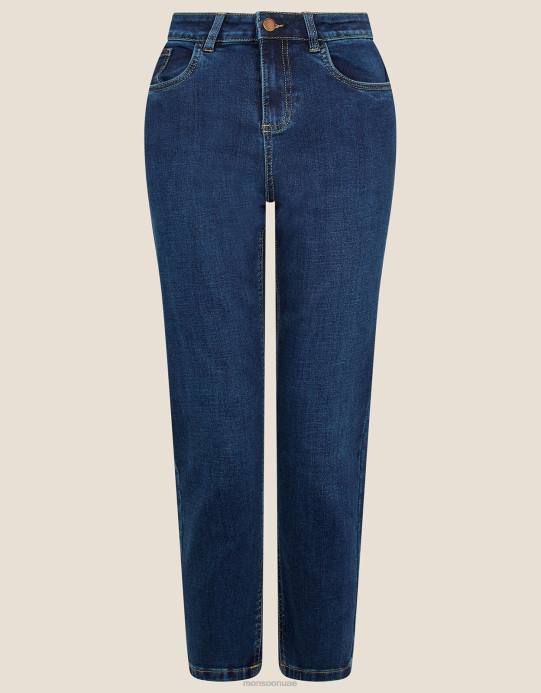 Monsoon نحيف صفايا جينز 7/8 D68H1141 ملابس الأزرق (نيلي)