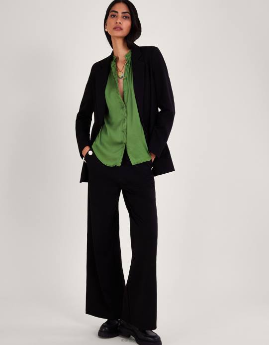 Monsoon نحيف قميص من الدانتيل من Annaleigh D68H161 ملابس أخضر