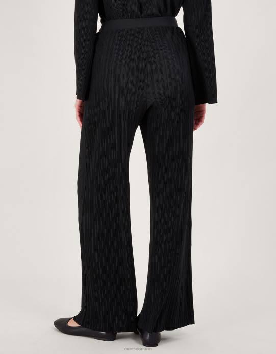 Monsoon نحيف بنطلون بيتا بليس D68H100 ملابس أسود