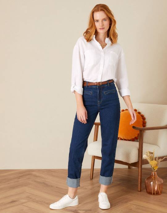 Monsoon نحيف الجينز بأساور عميقة D68H1085 ملابس الأزرق (الدنيم الأزرق)