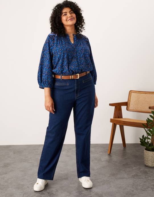 Monsoon نحيف الجينز بأساور عميقة D68H1085 ملابس الأزرق (الدنيم الأزرق)