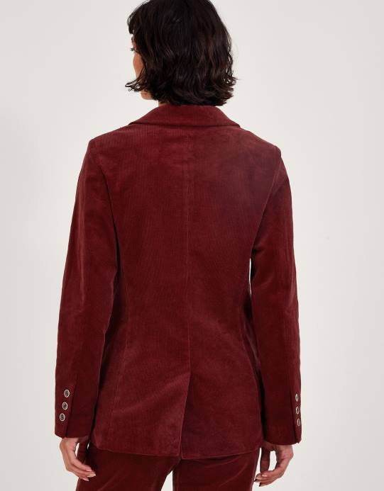 Monsoon نحيف بليزر جوستين مزدوج الصدر D68H111 ملابس نحاس