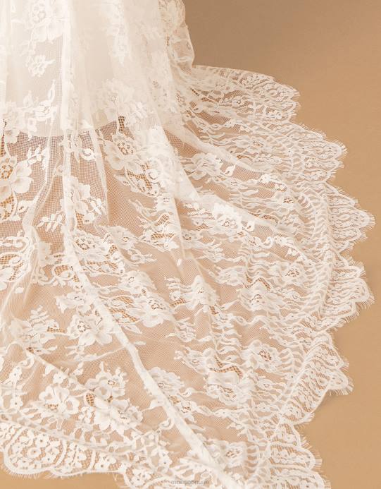 Monsoon نحيف فستان سيسيلي طويل من الدانتيل باردو D68H1131 ملابس عاج