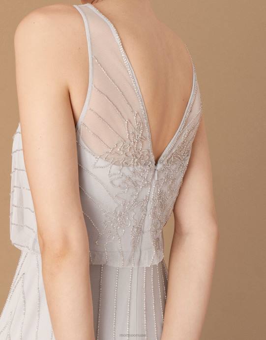 Monsoon نحيف فستان بيلا ماكسي مزين D68H1152 ملابس أزرق