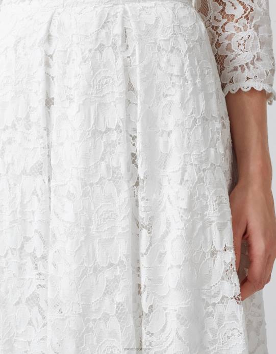 Monsoon نحيف تنورة الزفاف دومينيكا D68H1164 ملابس عاج