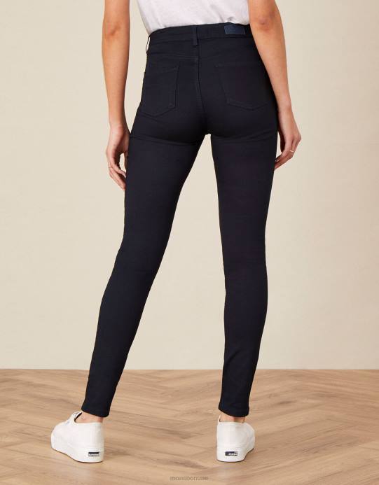 Monsoon نحيف نادين جينز بطول عادي مصنوع من القطن العضوي D68H1165 ملابس الأزرق (نيلي)