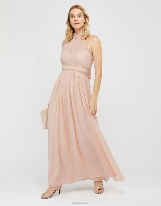 Monsoon نحيف فستان ماريون طويل مزين بحمالات D68H1168 ملابس ناقص