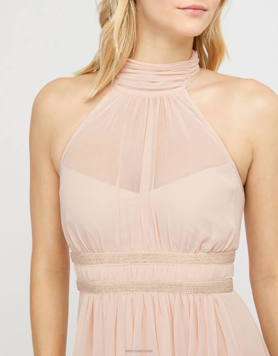 Monsoon نحيف فستان ماريون طويل مزين بحمالات D68H1168 ملابس ناقص