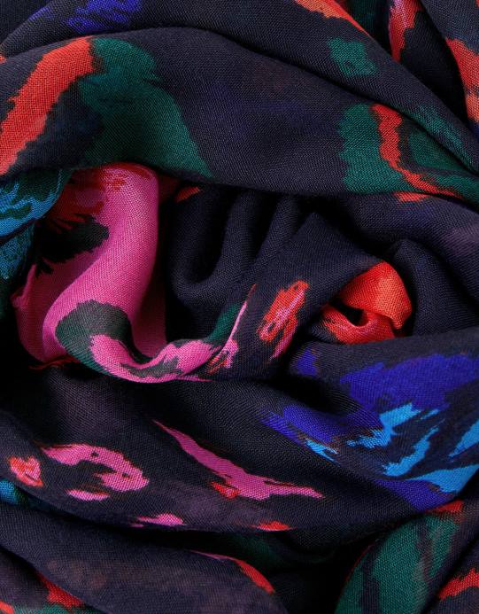 Monsoon نحيف وشاح بطبعة قلب D68H1194 ملحق موضة