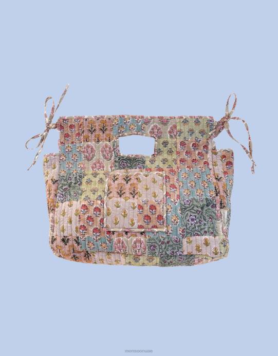 Monsoon نحيف حقيبة ميزون إم المرقعة D68H1210 ملحق لون القرنفل