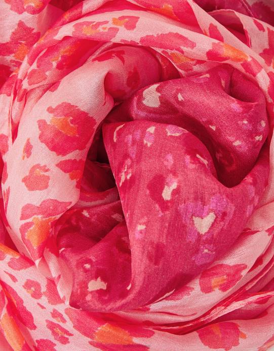 Monsoon نحيف وشاح حريري بطباعة حيوان D68H1215 ملحق أنيق