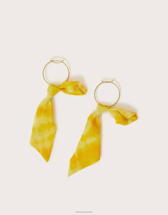 Monsoon نحيف أقراط وشاح كبيرة D68H1249 ملحق أنيق