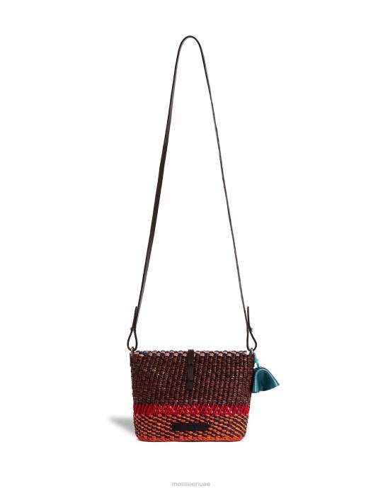 Monsoon نحيف حقيبة كروس سينسي موكا من آكس D68H1256 ملحق أنيق