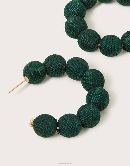 Monsoon نحيف الأقراط مزركشة D68H1259 ملحق حار