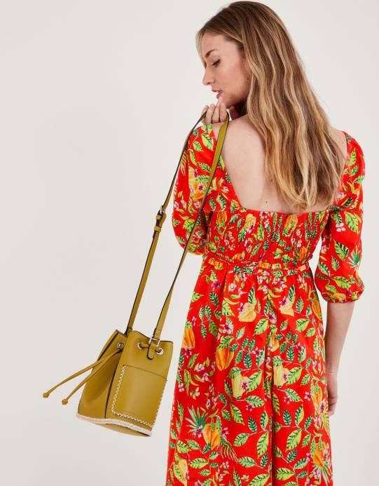 Monsoon نحيف حقيبة دفل تفاصيل الغرز D68H1272 ملحق حار