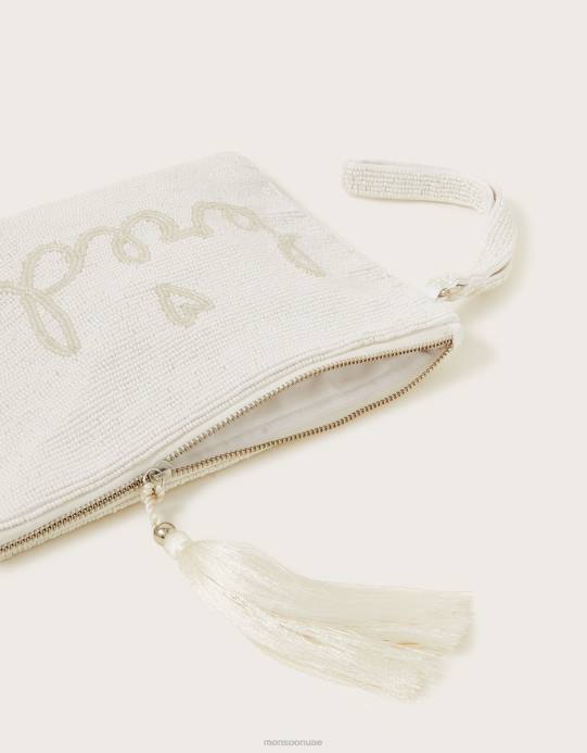Monsoon نحيف حقيبة كلاتش العروس مزينة D68H1285 ملحق أنيق
