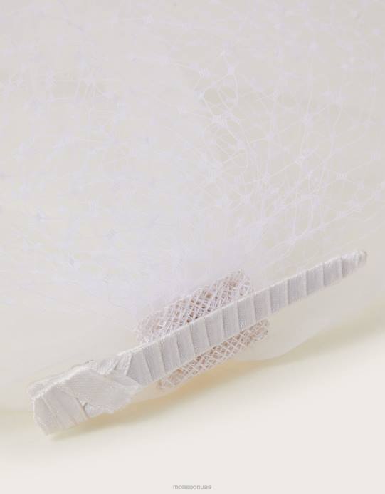 Monsoon نحيف مقطع الحجاب صافي الزفاف D68H1292 ملحق حار