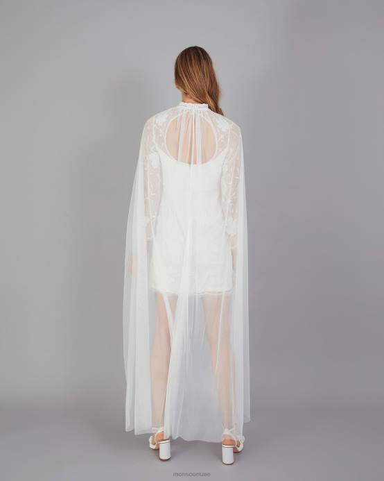 Monsoon نحيف عباءة زفاف مزخرفة باللؤلؤ D68H1294 ملحق رشيقة