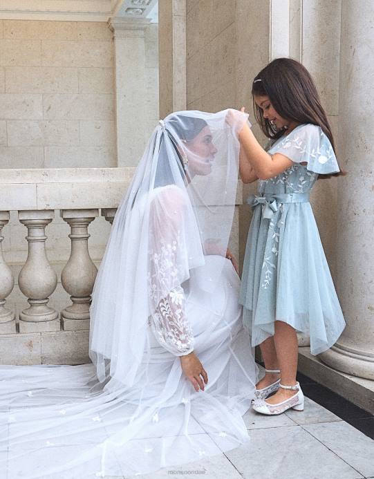 Monsoon نحيف حجاب مزين بزهرة اللؤلؤ D68H1296 ملحق أنيق