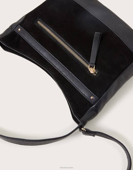 Monsoon نحيف حقيبة كتف جلدية D68H1302 ملحق موضة