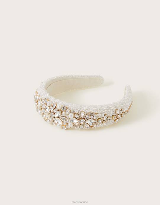 Monsoon نحيف عقال الزفاف منمق D68H1315 ملحق موضة