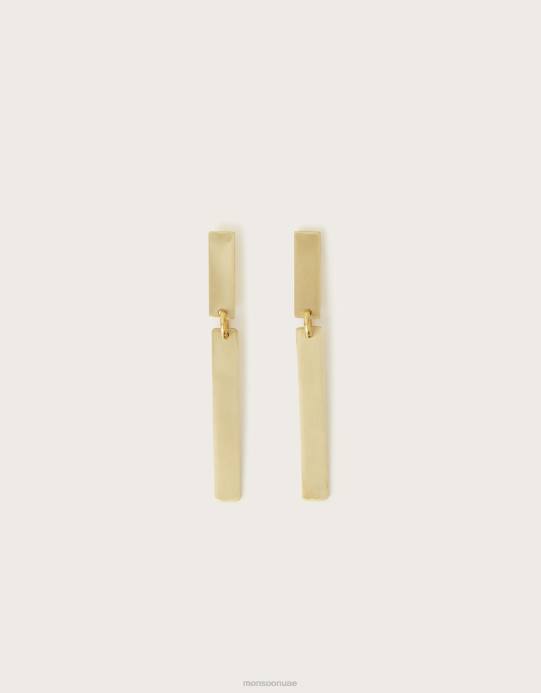 Monsoon نحيف سيبيليا أقراط نحاسية صغيرة D68H1320 ملحق أنيق