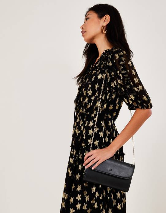 Monsoon نحيف حقيبة مخلب قابلة للطي D68H1329 ملحق موضة