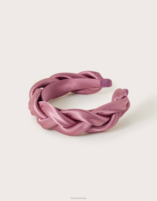 Monsoon نحيف ضفيرة عقال D68H1333 ملحق لون القرنفل