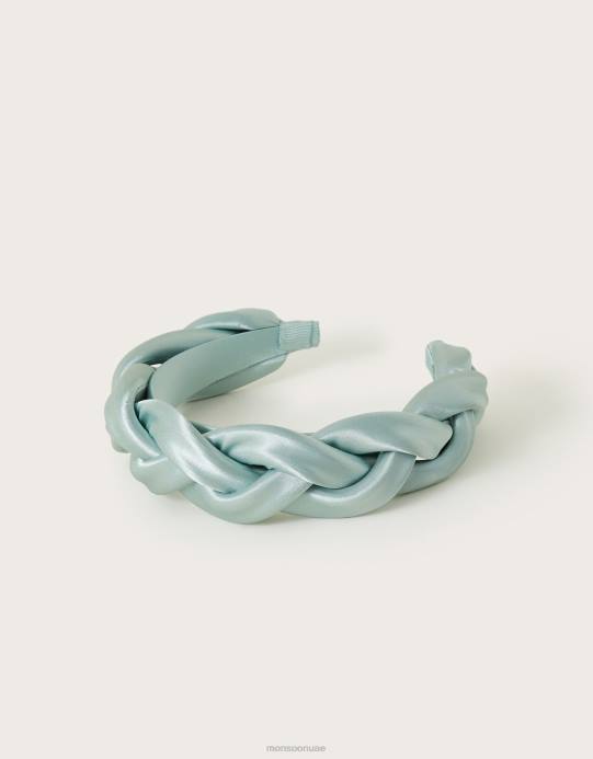 Monsoon نحيف ضفيرة عقال D68H1334 ملحق الأخضر (حكيم)