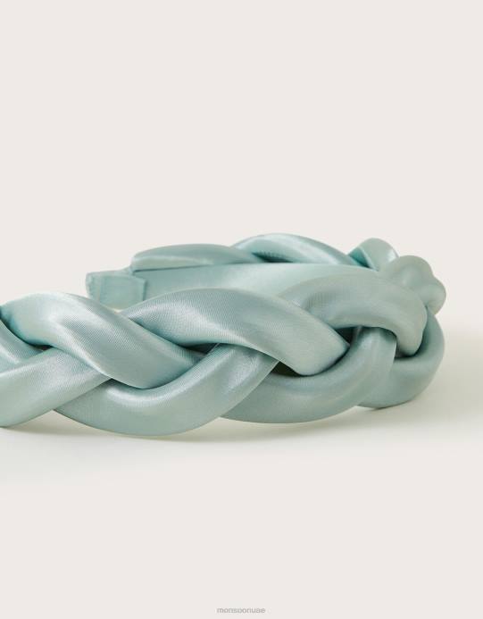 Monsoon نحيف ضفيرة عقال D68H1334 ملحق الأخضر (حكيم)