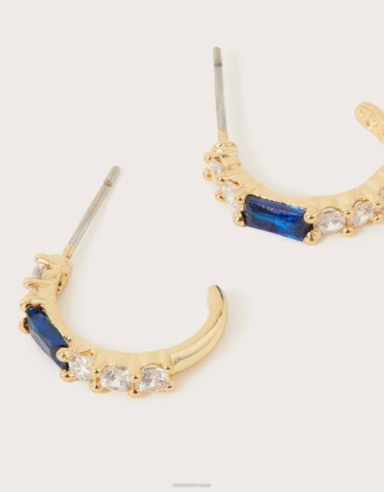 Monsoon نحيف الأطواق هاجي جوهرة الكريستال D68H1343 ملحق أنيق