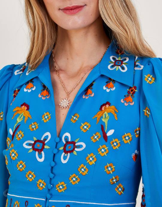 Monsoon نحيف قلادة سحر ندفة الثلج D68H1346 ملحق موضة