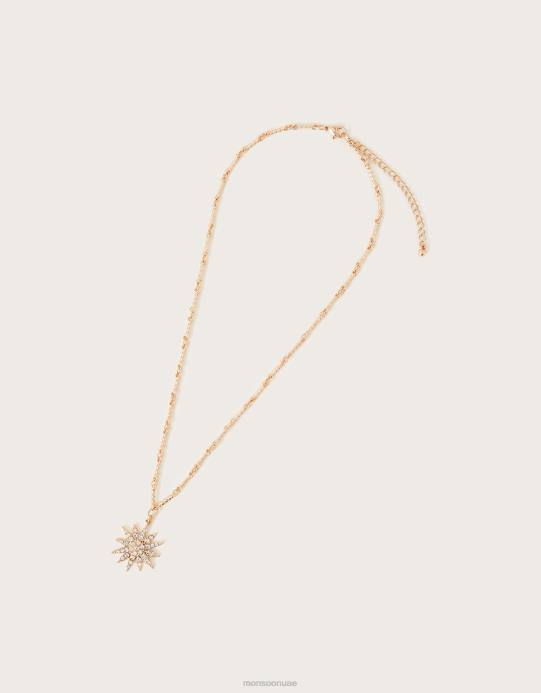 Monsoon نحيف قلادة سحر ندفة الثلج D68H1346 ملحق موضة
