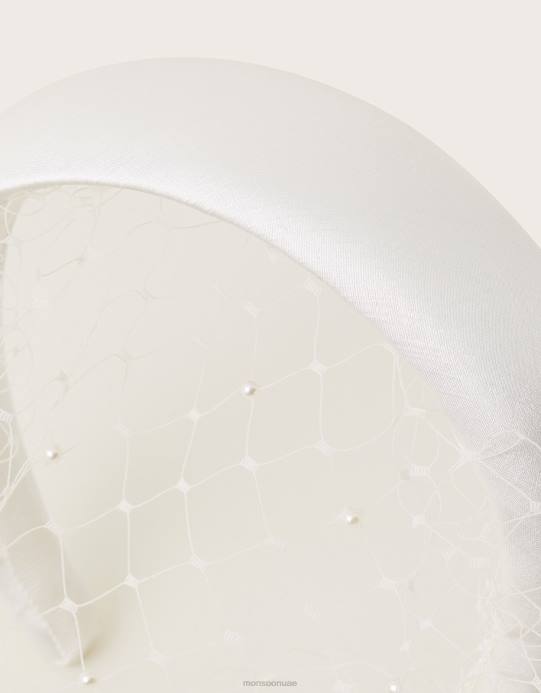 Monsoon نحيف عقال الزفاف الحجاب صافي اللؤلؤ D68H1347 ملحق موضة