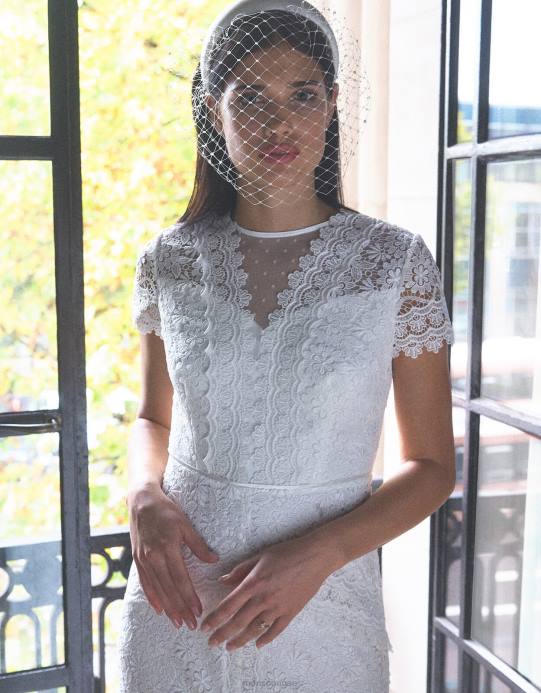 Monsoon نحيف عقال الزفاف الحجاب صافي اللؤلؤ D68H1347 ملحق موضة