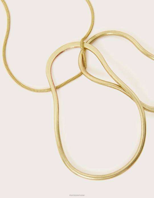 Monsoon نحيف قلادة تويست سيبيليا D68H1354 ملحق موضة
