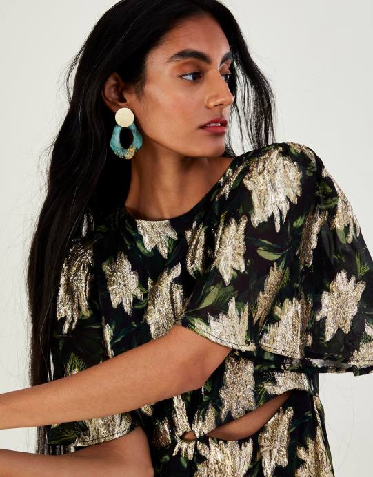 Monsoon نحيف أقراط القرص سيبيليا D68H1356 ملحق حار