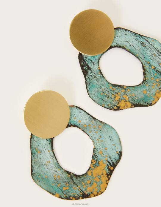 Monsoon نحيف أقراط القرص سيبيليا D68H1356 ملحق حار