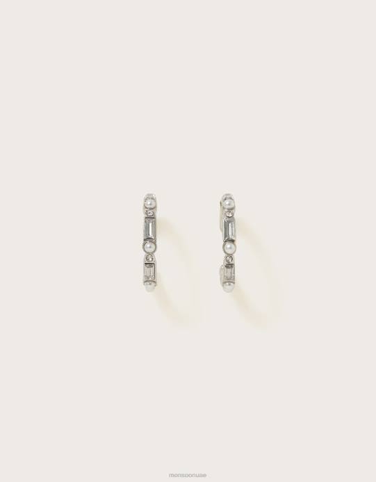 Monsoon نحيف أقراط لؤلؤية D68H1376 ملحق حار