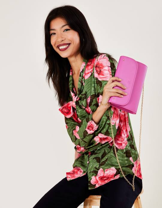 Monsoon نحيف حقيبة مخلب قابلة للطي D68H1377 ملحق رشيقة