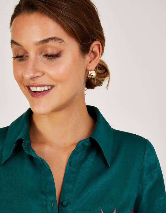 Monsoon نحيف أقراط هوب صغيرة مكتنزة عادي D68H1392 ملحق ذهب